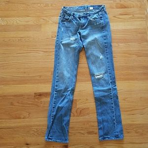 J. Crew Matchstick distressed jeans